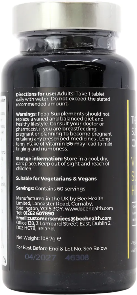 The Food Supplement Company Vitamin B Supreme High Potency 60 Tablets - 3