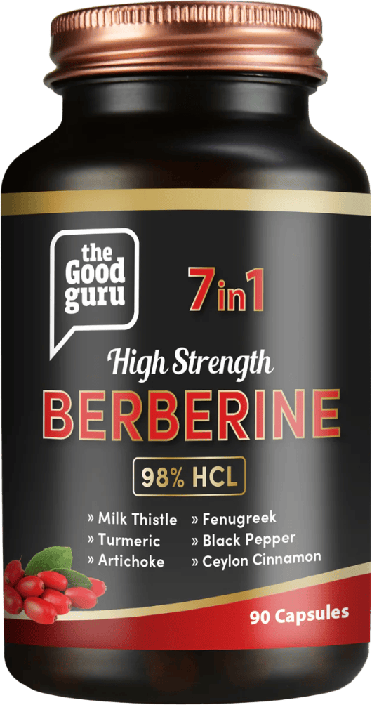 The Good Guru Berberine 98% HCL 90 Capsules