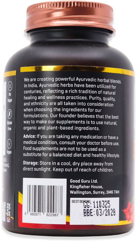 The Good Guru High Strength Berberine 98% HCL 60 Capsules - 3