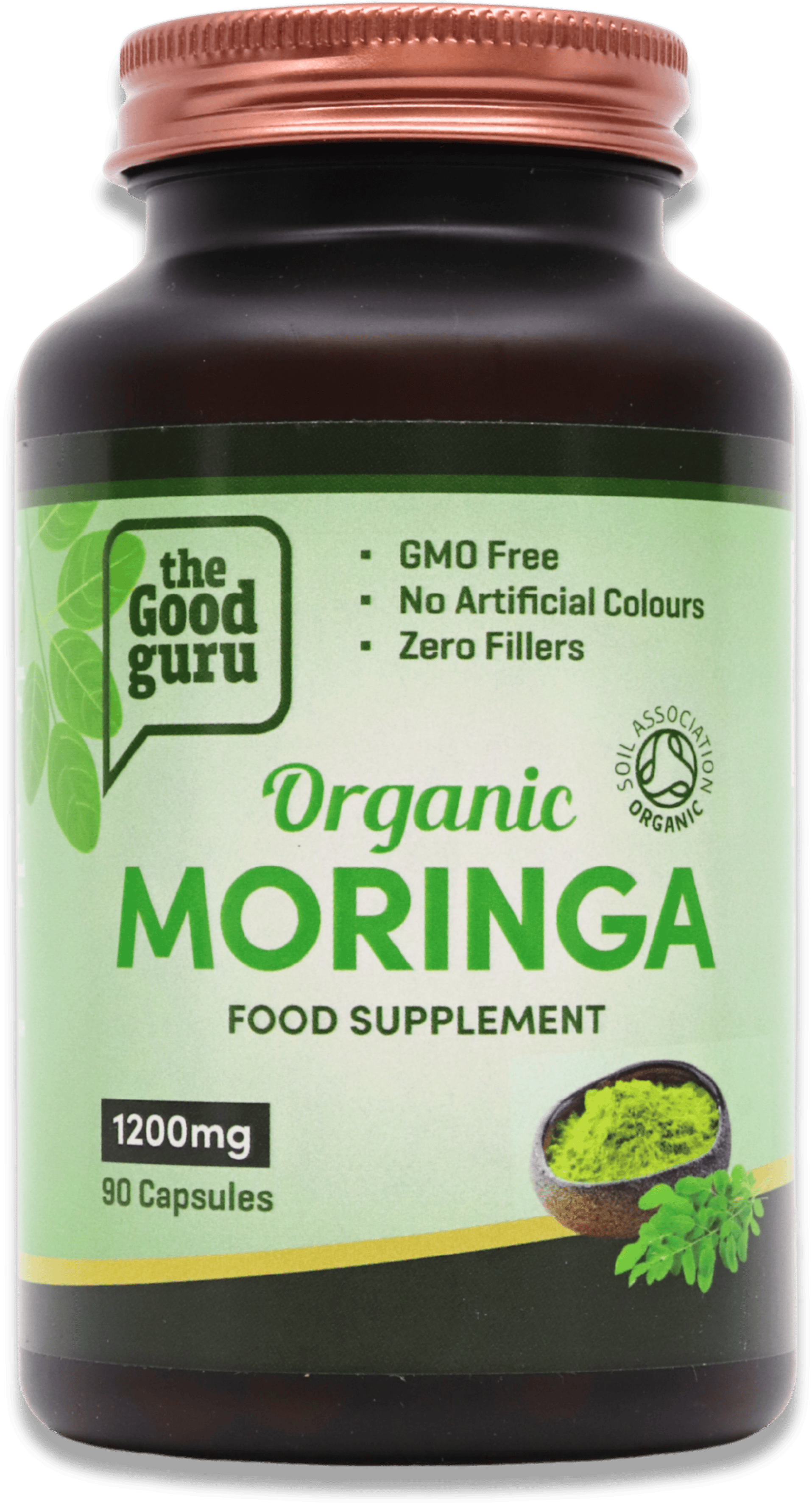 The Good Guru Organic Moringa 1200mg 90 Capsules