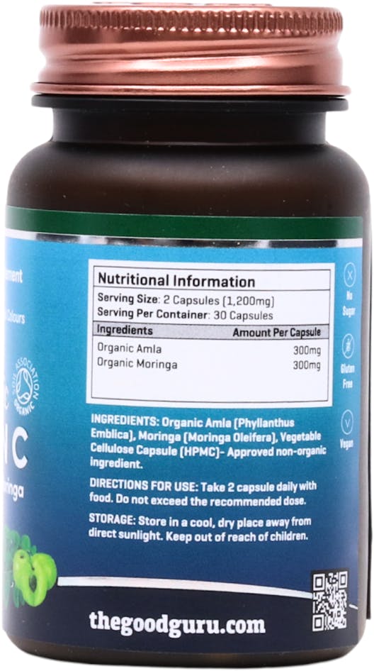 The Good Guru Organic Vitamin C 30 Capsules - 3