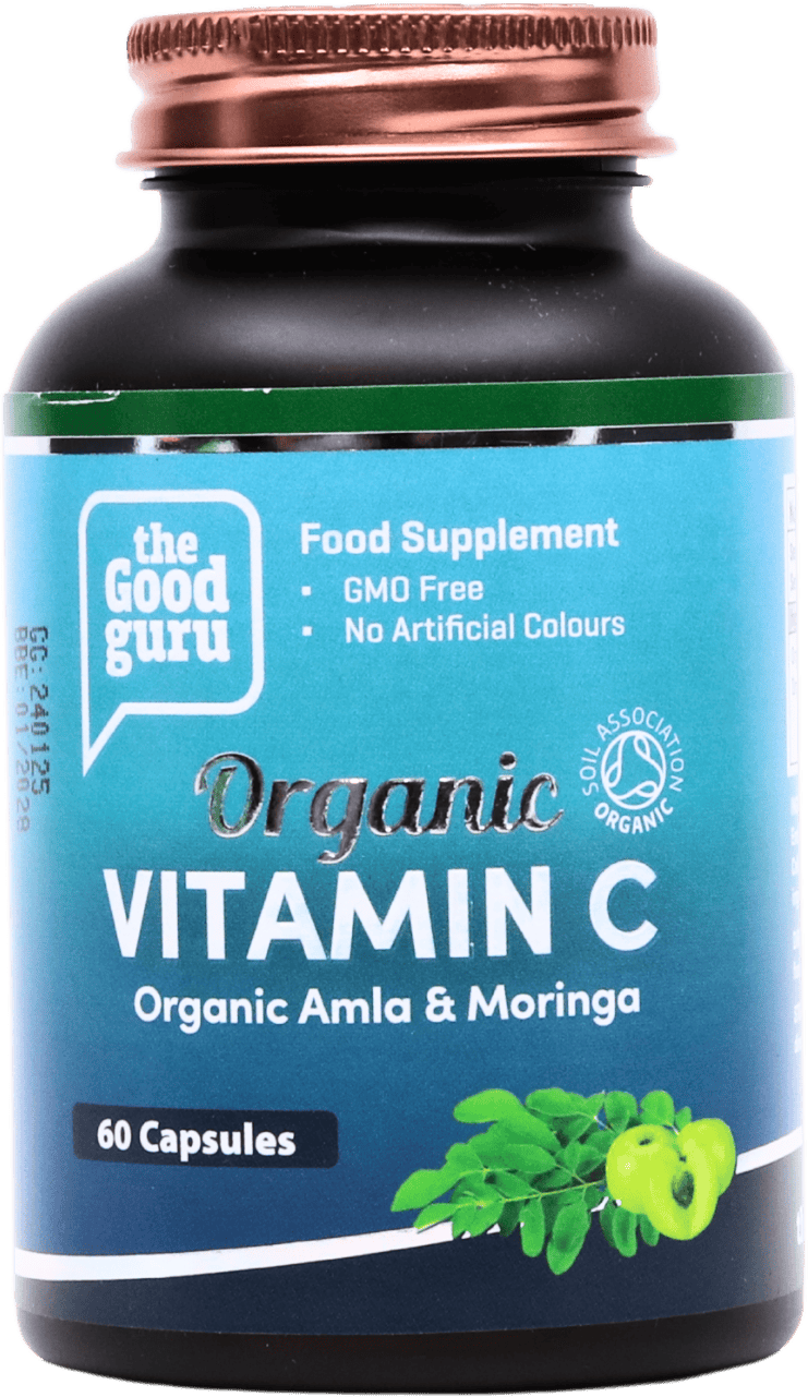 The Good Guru Organic Vitamin C 60 Capsules