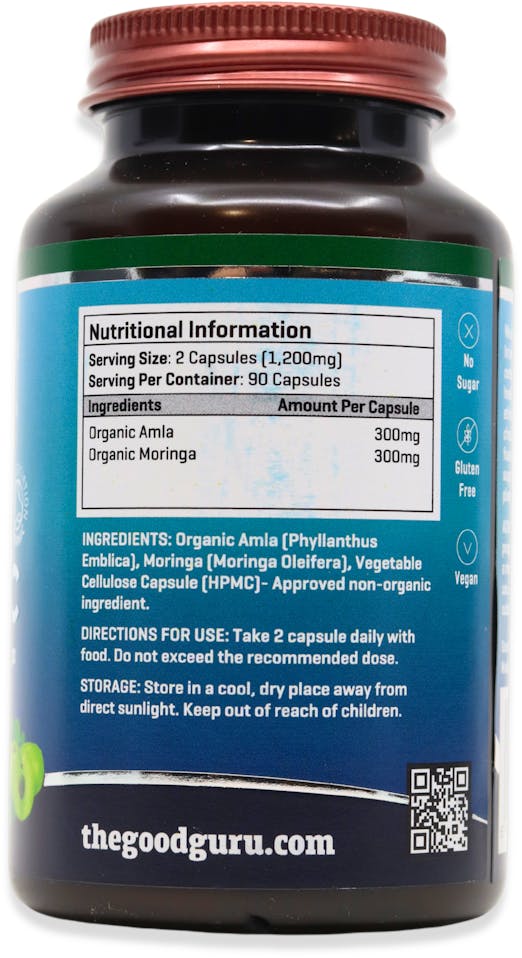 The Good Guru Organic Vitamin C 90 Capsules - 2