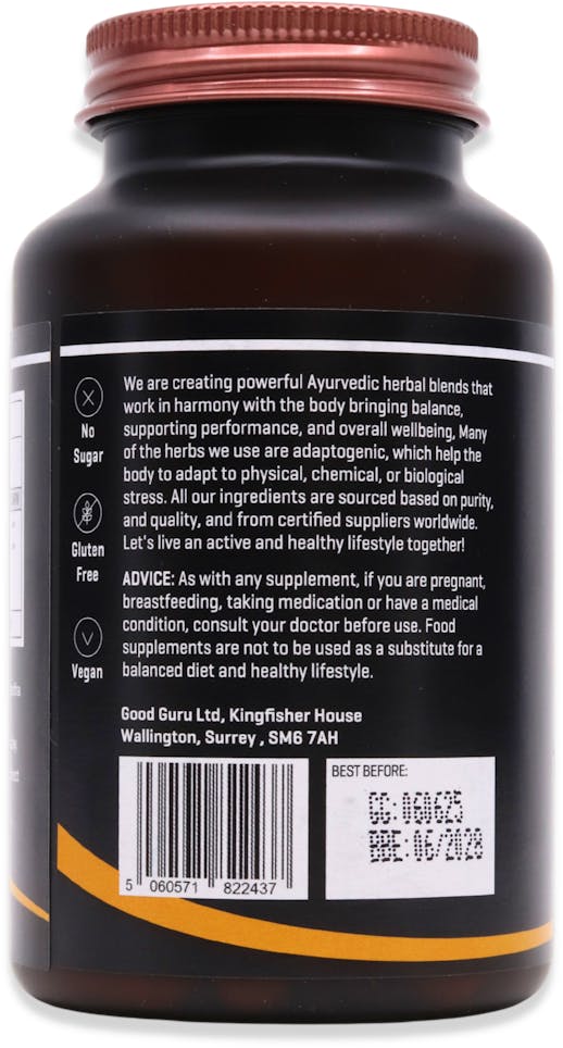 The Good Guru Shilajit Extract + Organic Ashwagandha KSM-66 90 Capsules - 3