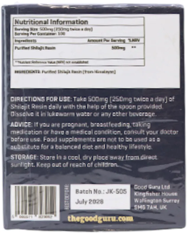 The Good Guru Shilajit Resin 50g - 2
