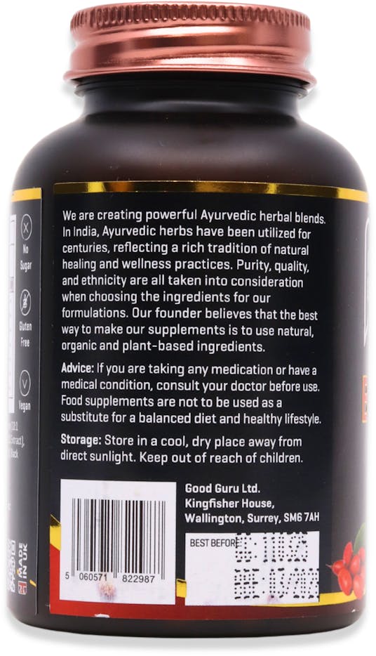 The Good Guru High Strength Berberine 98% HCL 60 Capsules - 3