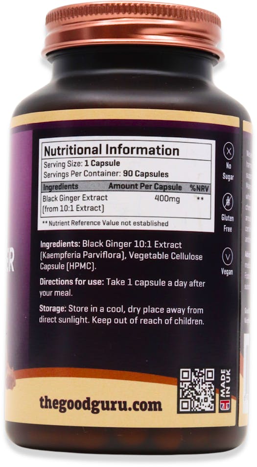 The Good Guru Advanced Black Ginger Extract 90 Capsules - 2