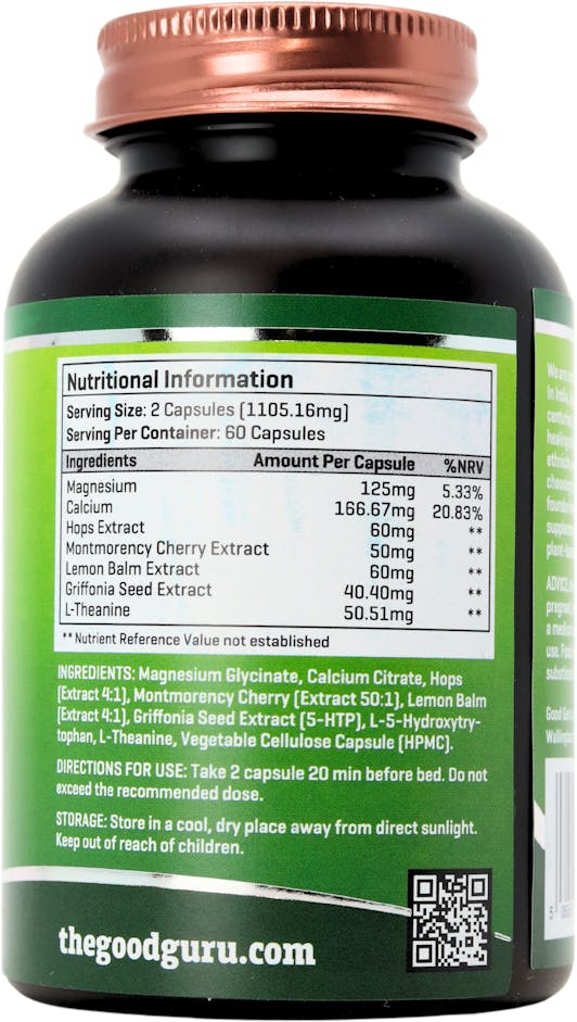 The Good Guru Vegan Good Sleep 60 Capsules - 2