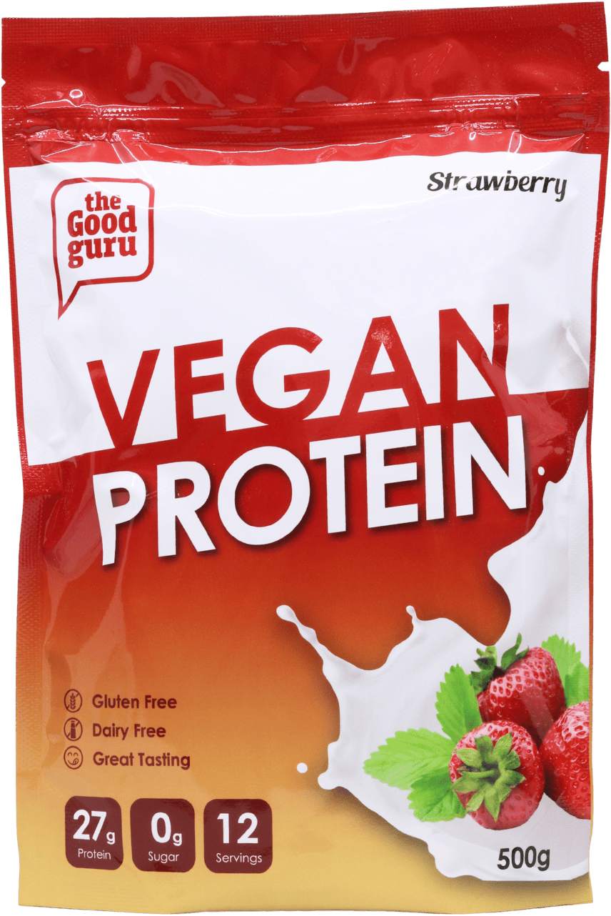 The Good Guru Vegan Protein Strawberry 500g