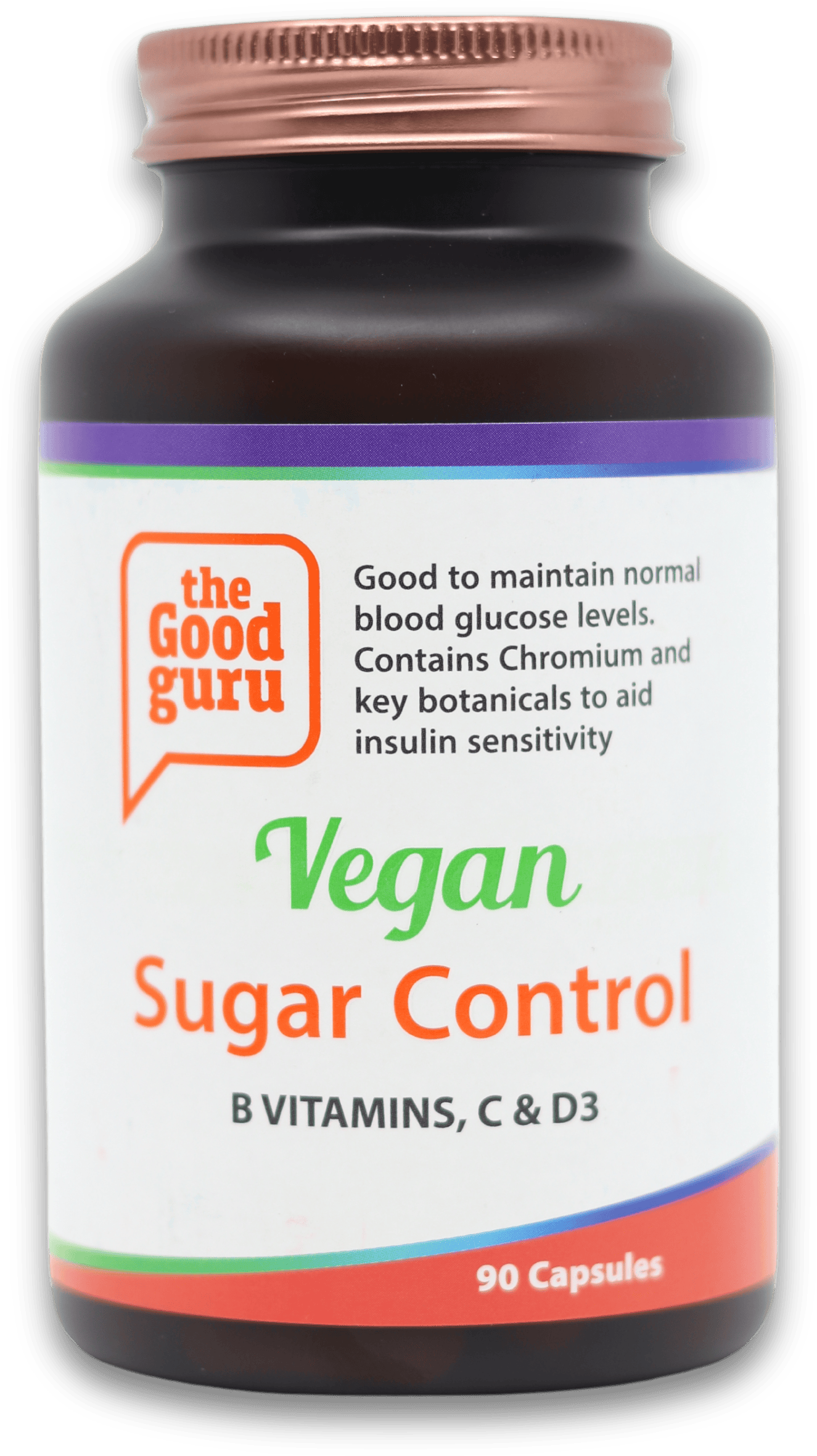 The Good Guru Vegan Sugar Control 90 Capsules