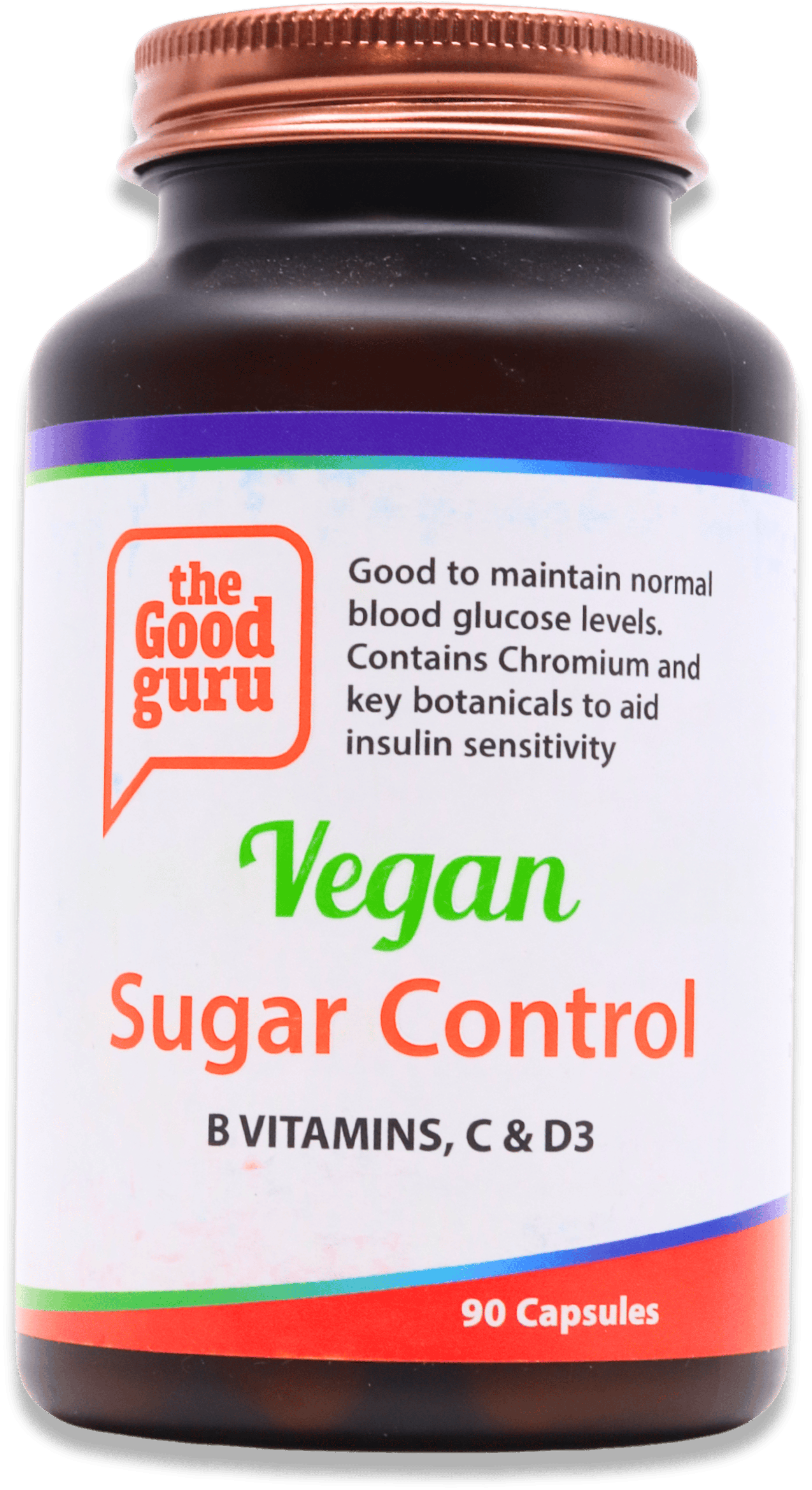 The Good Guru Vegan Sugar Control 90 Capsules