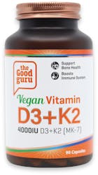 The Good Guru Vegan Vitamin D3 + K2 90 Capsules