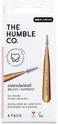The Humble Co. Interdental Brush Pink Size 0 8 Pack