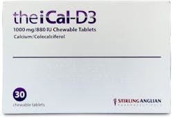 theiCal-D3 1000mg/880IU 30 Chewable Tablets