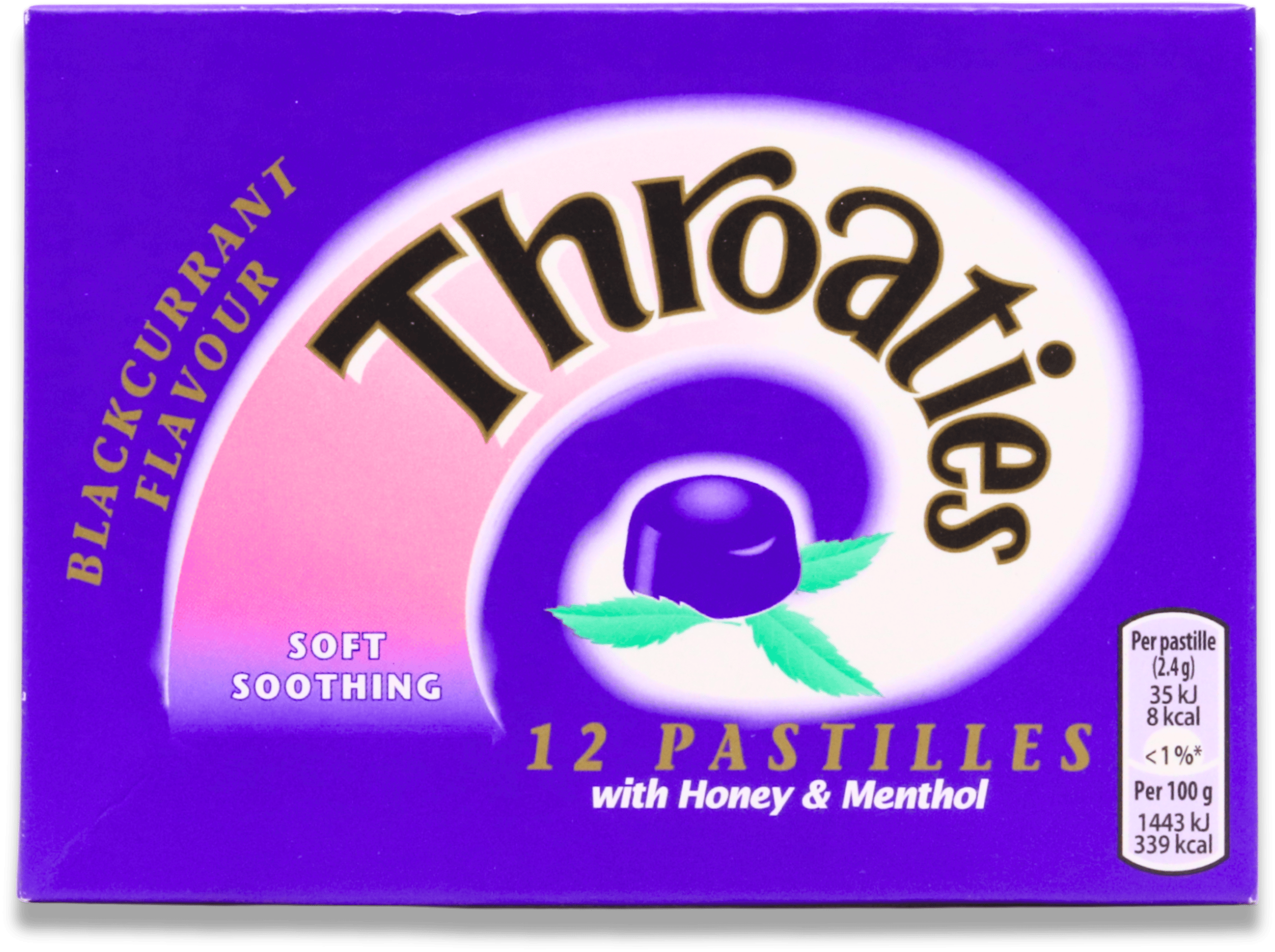 Throaties Blackcurrant Pastilles 12 Pack