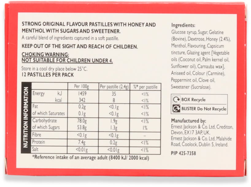 Throaties Strong Original Pastilles 12 Pack - 2