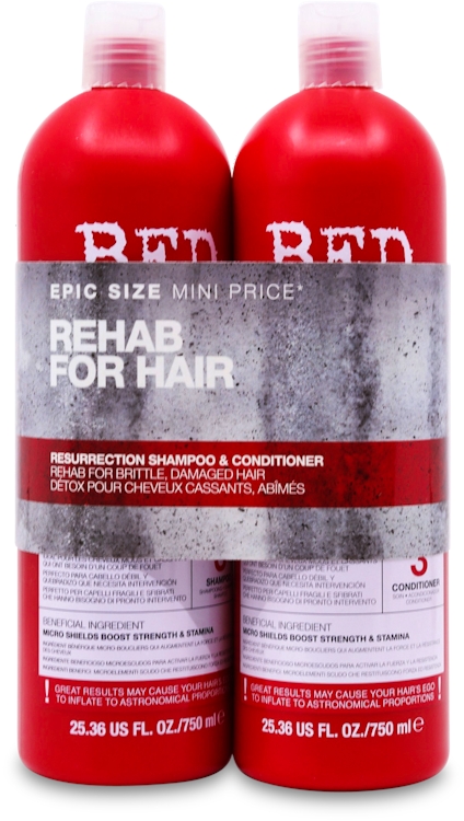 Photos - Hair Product TIGI Bed Head Duo Shampoo & Conditioner Resurrection 2x 750ml 