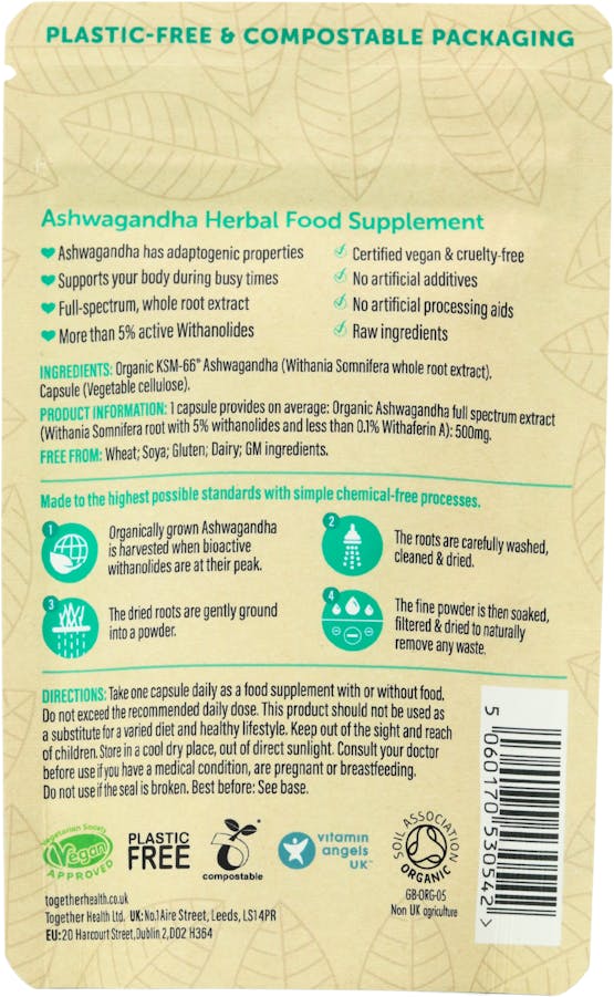 Together Health Organic Ashwagandha Whole Root Extract 30 Capsules - 2
