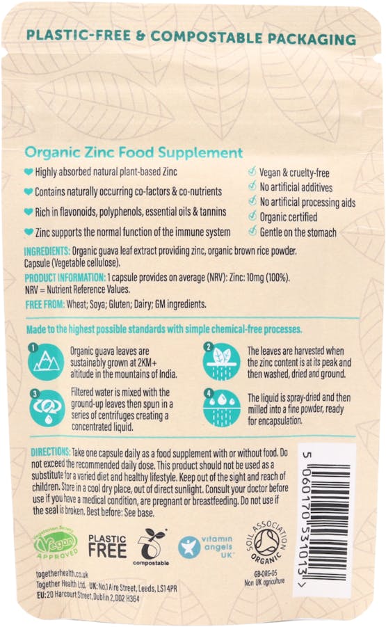 Together Health Organic Bio-Zinc 30 Capsules - 2
