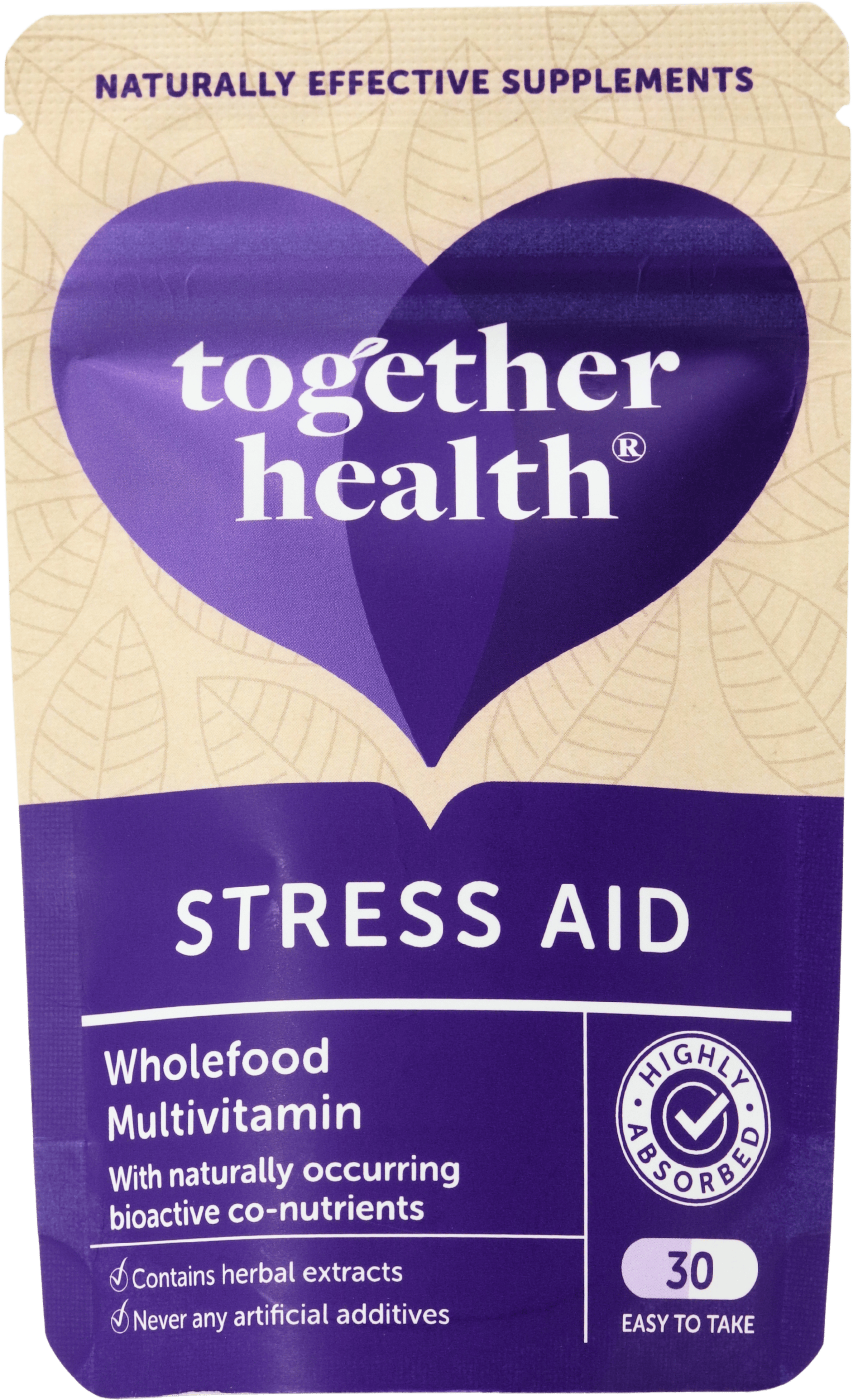 Together Health Stress Aid Wholefood Vitamin 30 Capsules