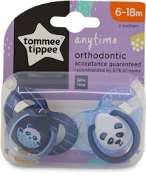 Tommee Tippee 6-18m Anytime Orthodontic 2 Soothers