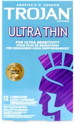 Trojan Ultra Thin Condoms 12 Pack