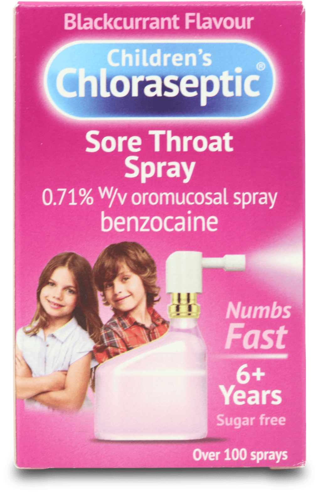 Ultra Chloraseptic Kids Throat Spray Blackcurrant 15ml