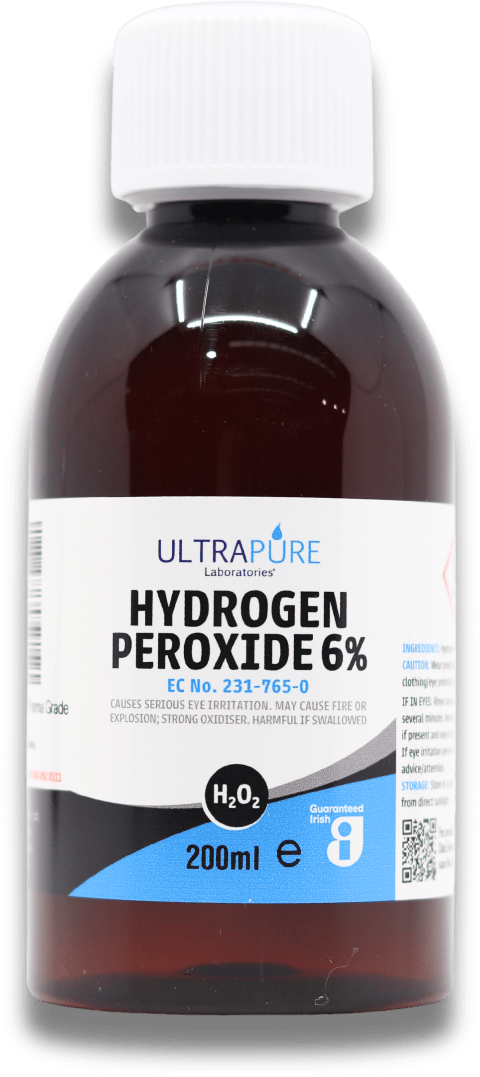 Ultrapure Laboratories Hydrogen Peroxide 6% 200ml
