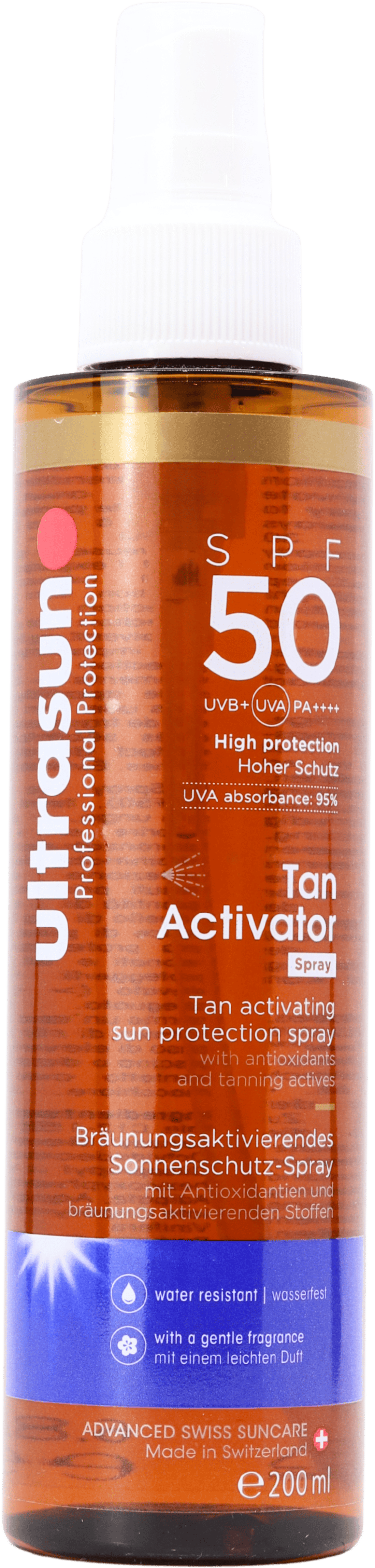 Ultrasun Body Tan Activator SPF50 Spray 200ml