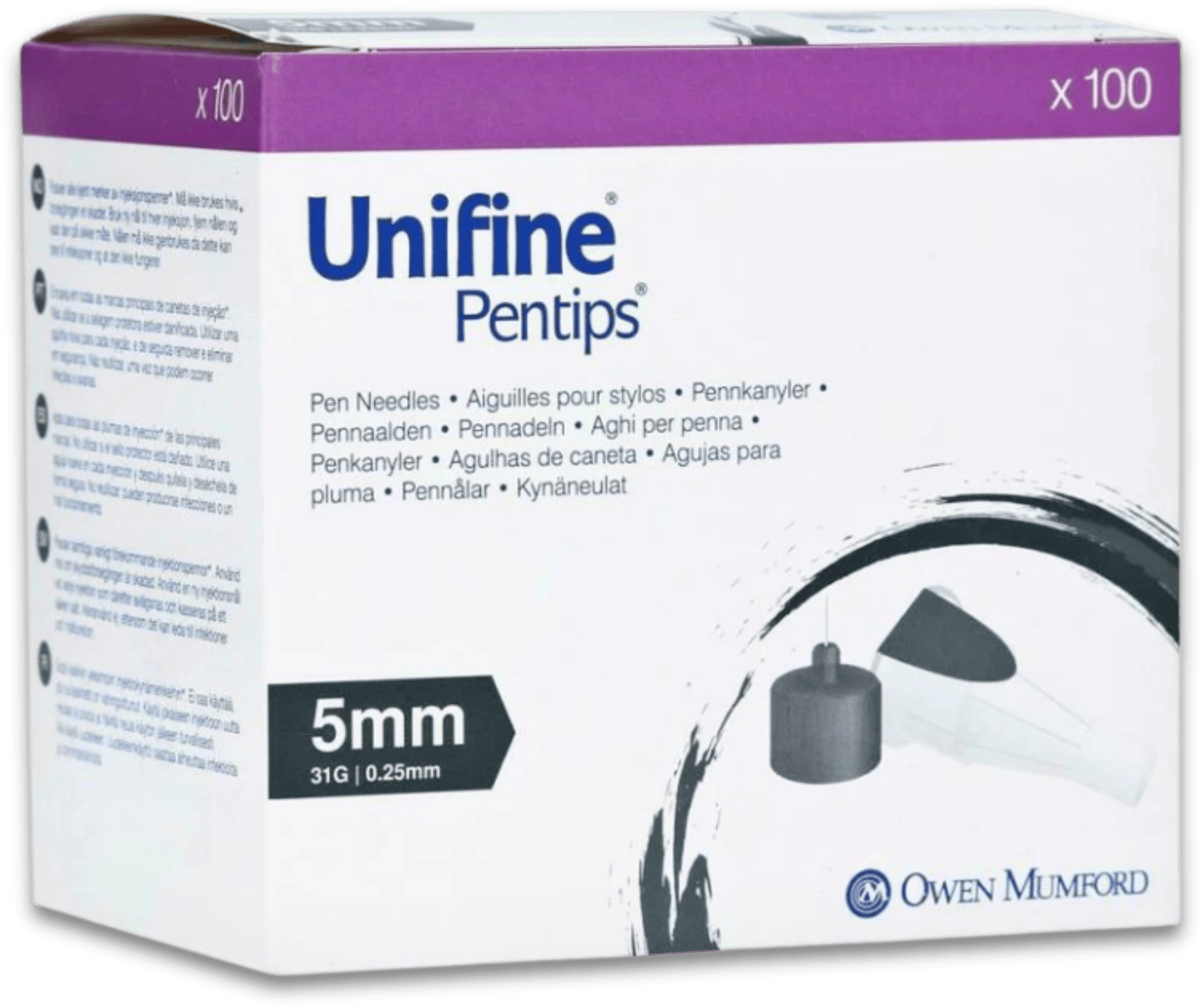 Unifine Pentips 5mm 31G Needles