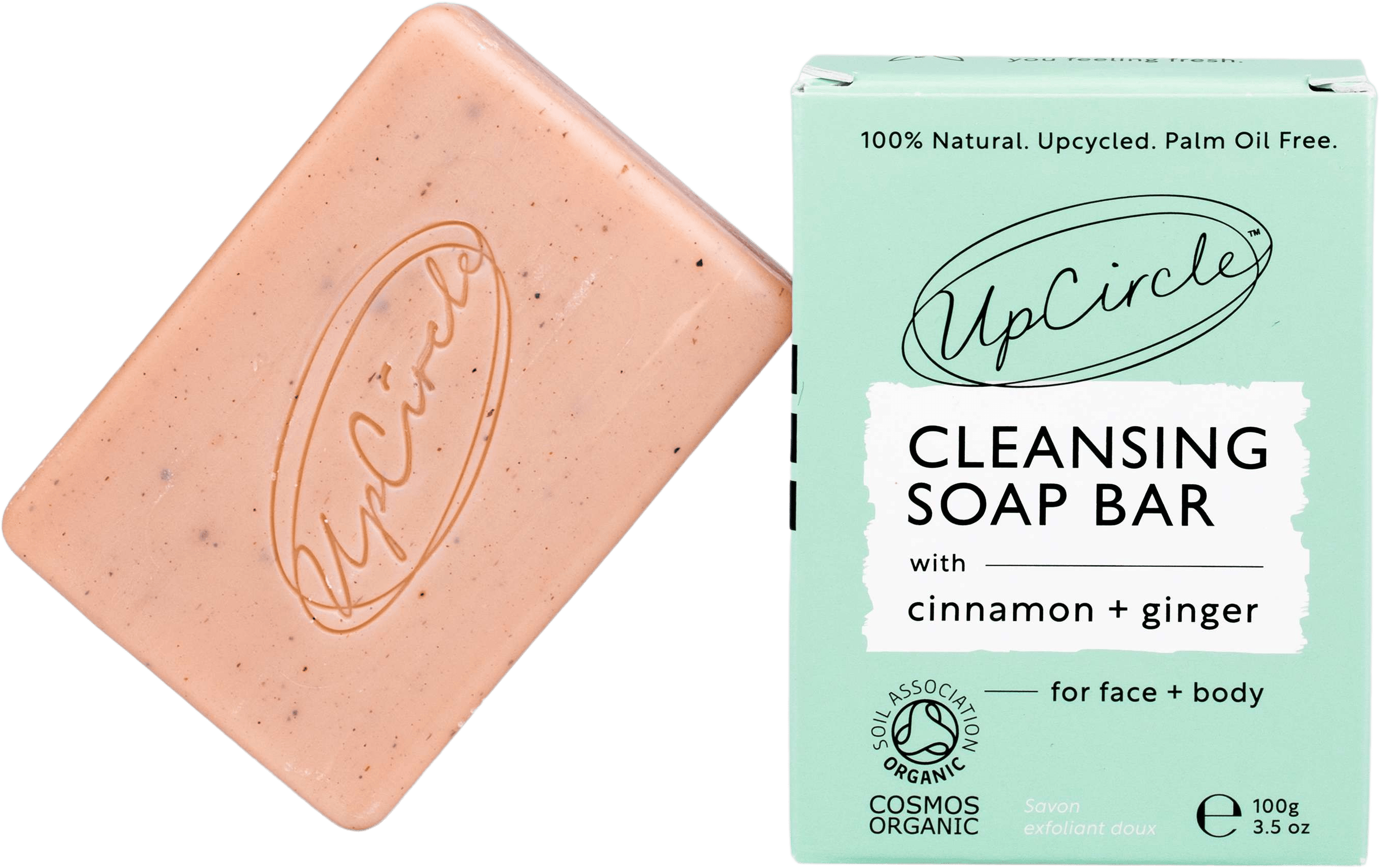 UpCircle Cinnamon & Ginger Chai Soap Bar 100g