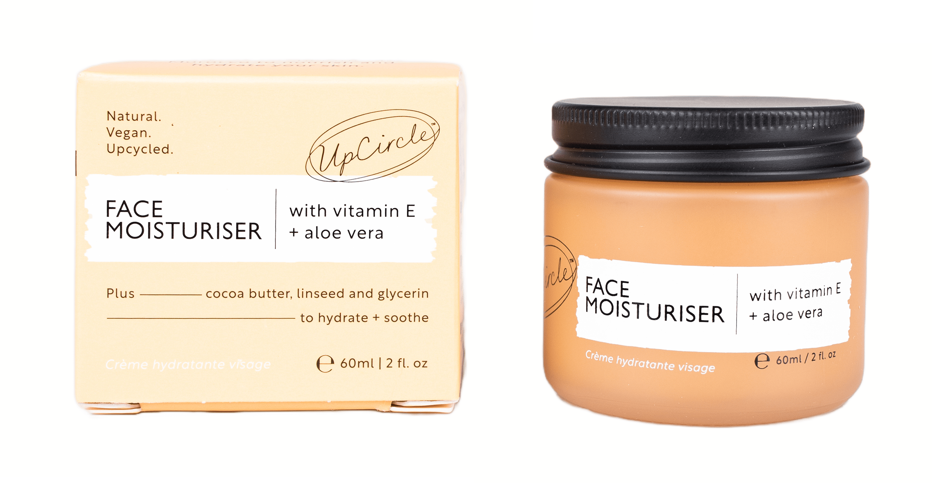 UpCircle Face Moisturiser with Argan Powder 60ml