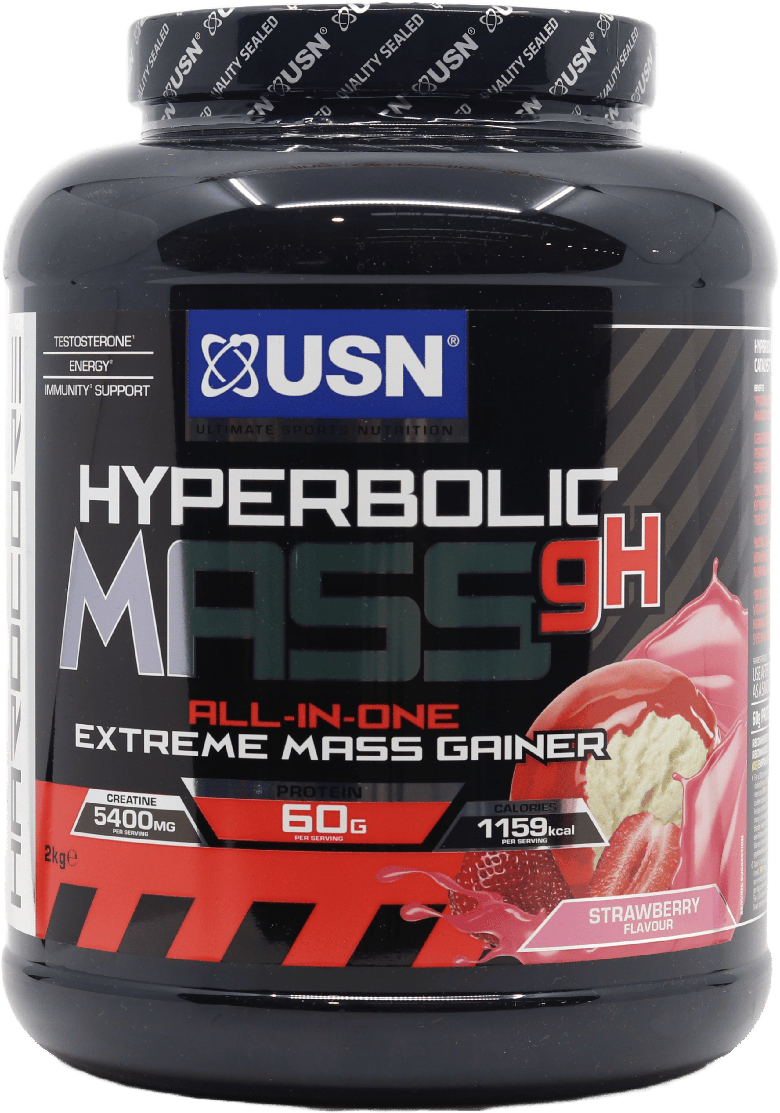 USN All-in-One Hyperbolic Mass Gainer Strawberry Flavour 2kg