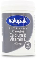 Valupak Calcium & Vitamin D 400mg 30 Tablets