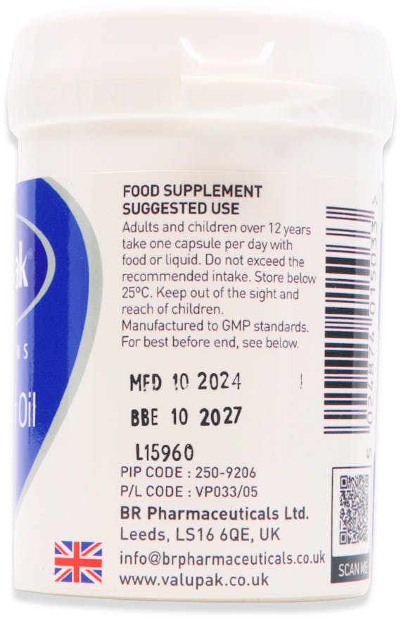 Valupak Cod Liver Oil 400mg 30 Capsules - 2