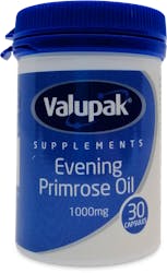 Valupak Evening Primrose Oil 1000mg 30 Capsules