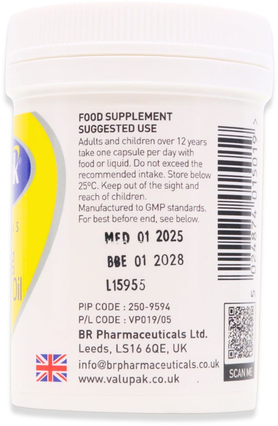 Valupak Evening Primrose Oil 500mg 30 Capsules - 2