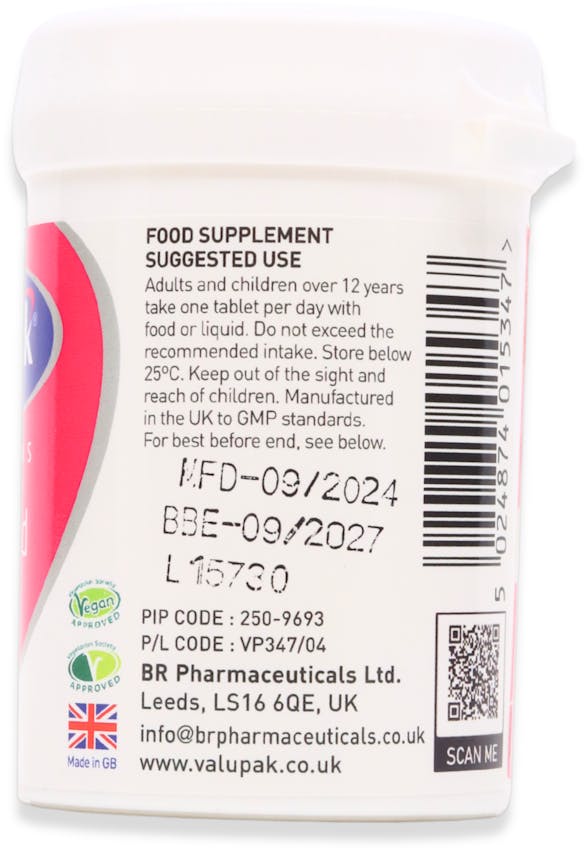 Valupak Folic Acid 400µg 90 Tablets - 2