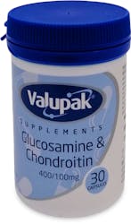 Valupak Glucosamine & Chondroitin 400/100mg 30 Capsules