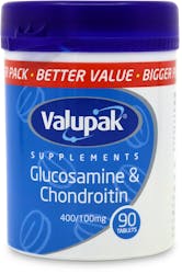 Valupak Glucosamine & Chondroitin 400/100mg 90 Tablets