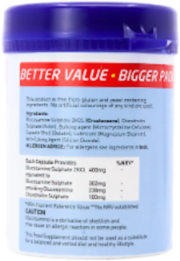 Valupak Glucosamine & Chondroitin 400/100mg 90 Capules - 2