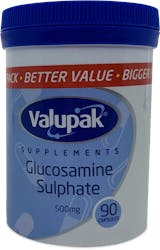 Valupak Glucosamine Sulphate 500mg 90 Capsules