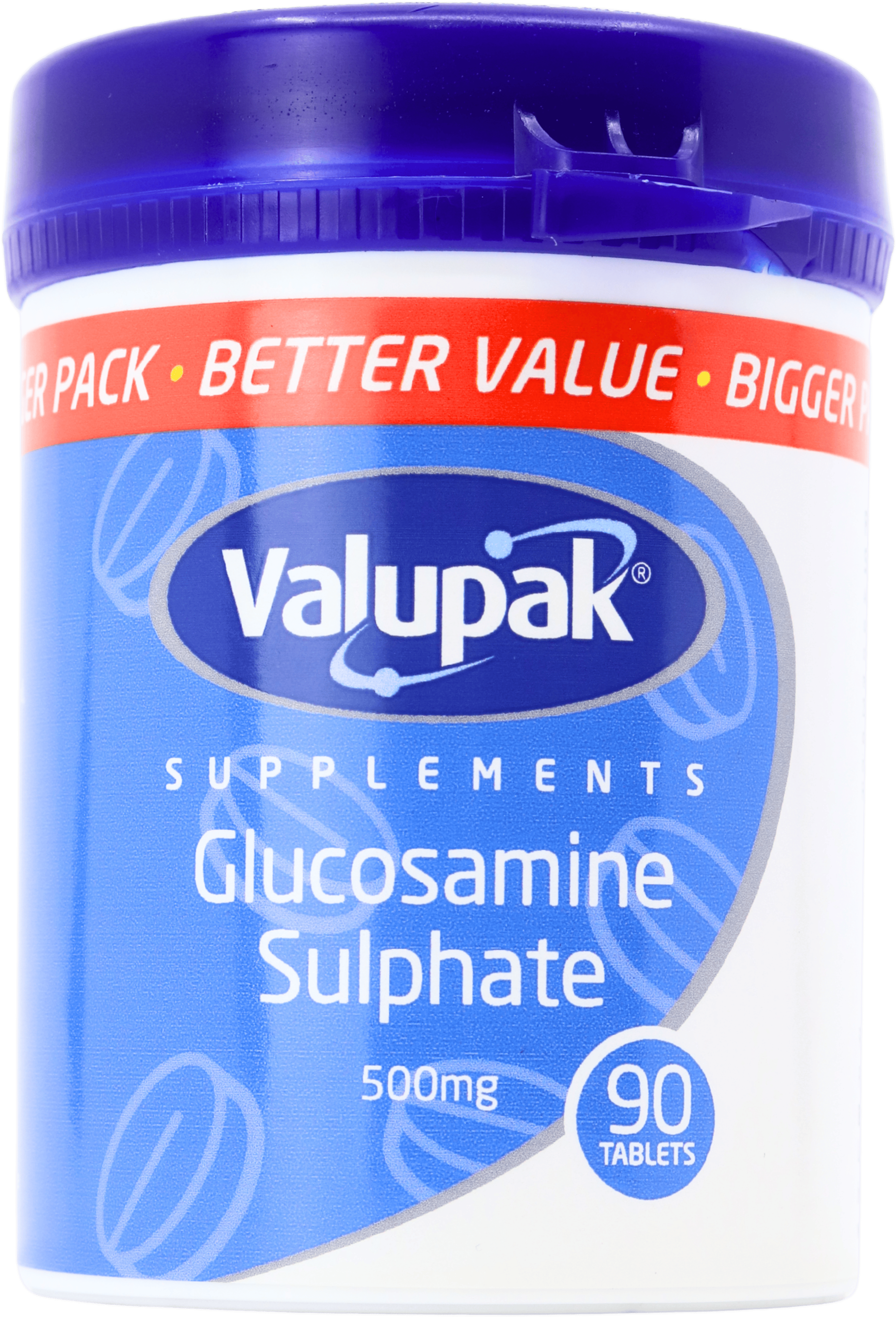 Valupak Glucosamine Sulphate 500mg Tablets 90 Pack