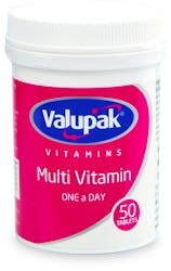 Valupak Multi Vitamins One-A-Day 50 Tablets