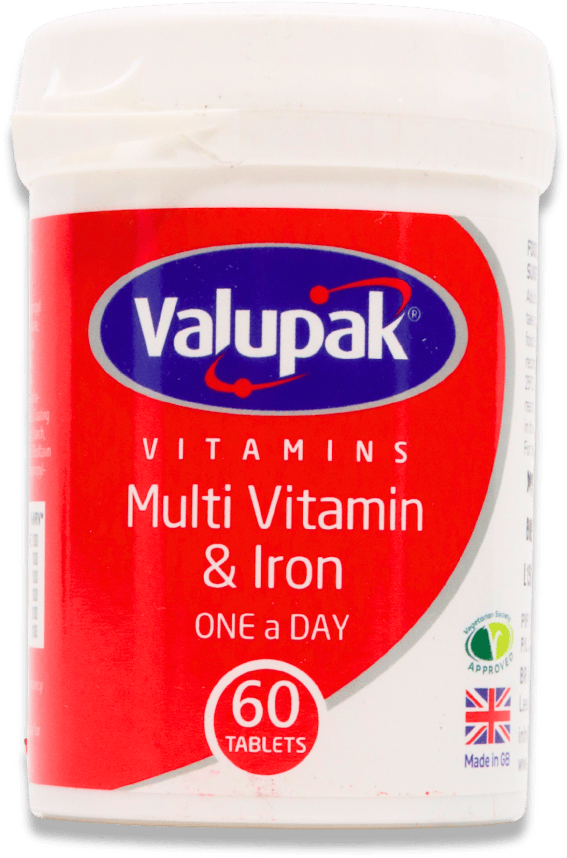 Valupak Multivitamin & Iron 60 Tablets