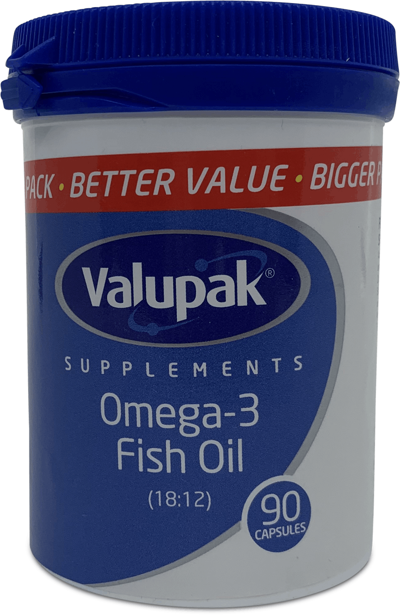 Valupak Omega-3 Fish Oil 90 Capsules | Medino