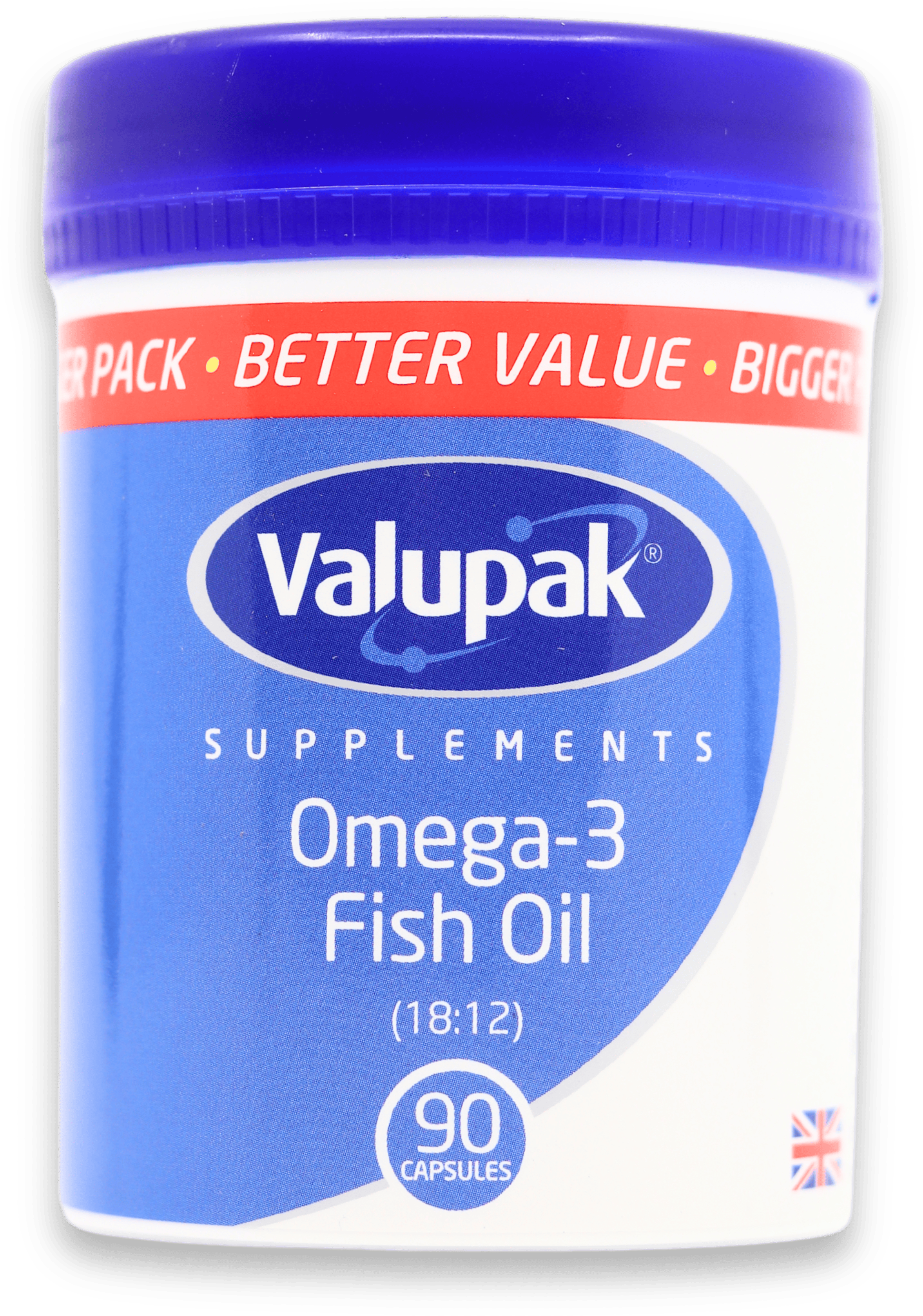 Valupak Omega-3 Fish Oil 90 Capsules