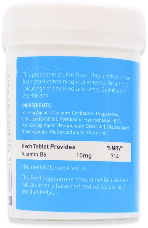 Valupak Vitamin B6 10mg Tablets 60 Tabs - 3