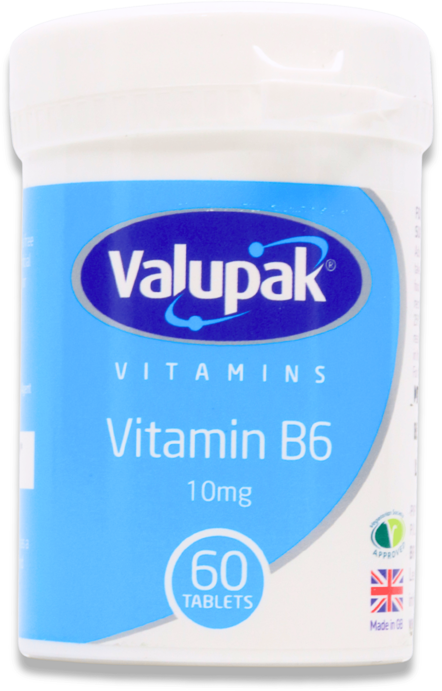 Valupak Vitamin B6 10mg Tablets 60 Tabs