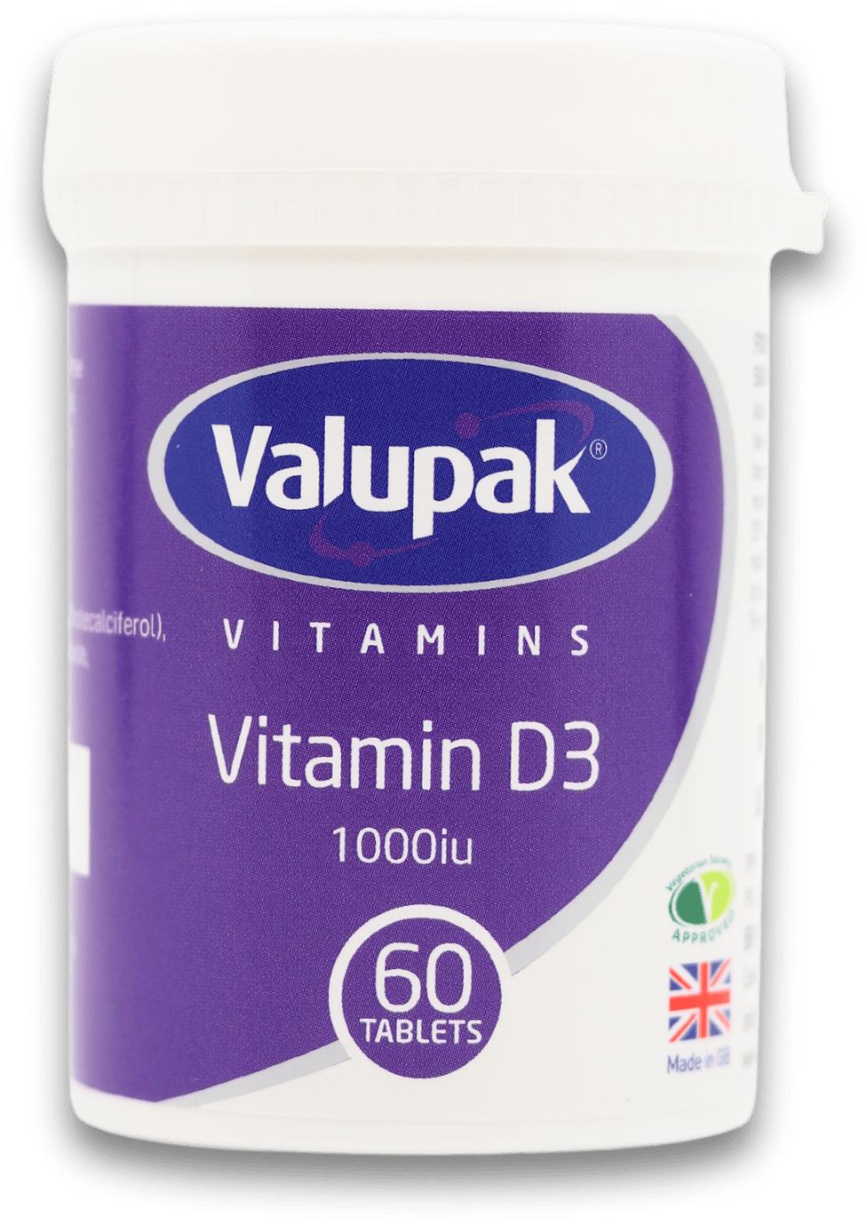 Valupak Vitamin D3 60 Tablets